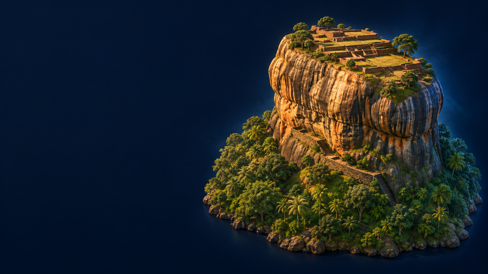 OUR ISLAND HERITAGE · 3D ARTWORK — Sigiriya, the lion rock