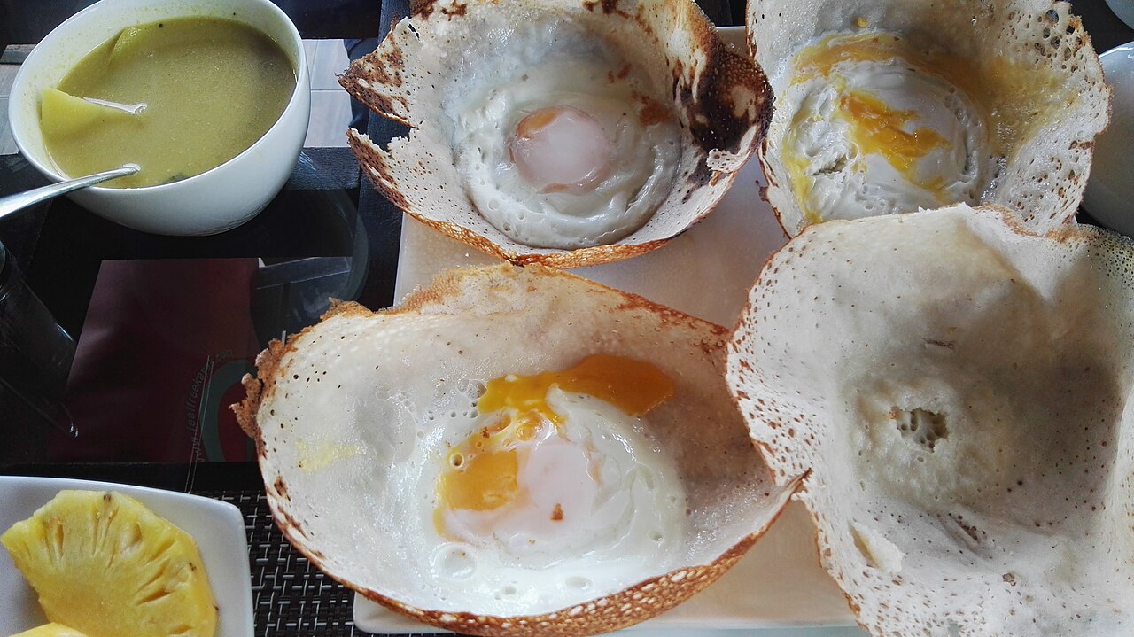Sri Lankan egg hoppers